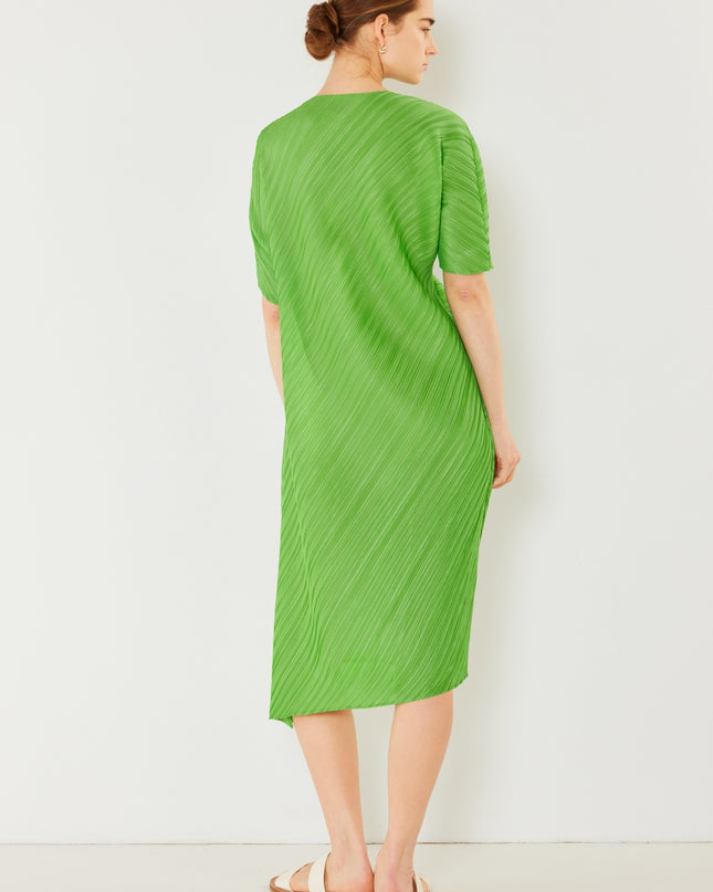 Marina West Swim Pleated Dolman Sleeve Dress