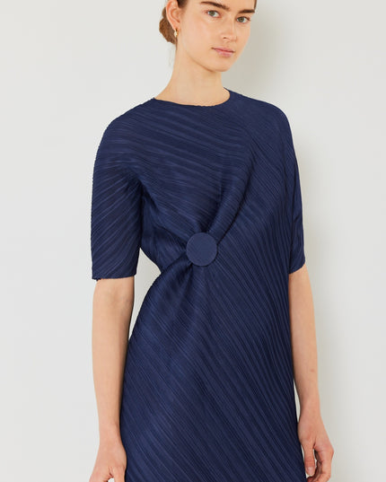 Marina West Swim Pleated Dolman Sleeve Dress