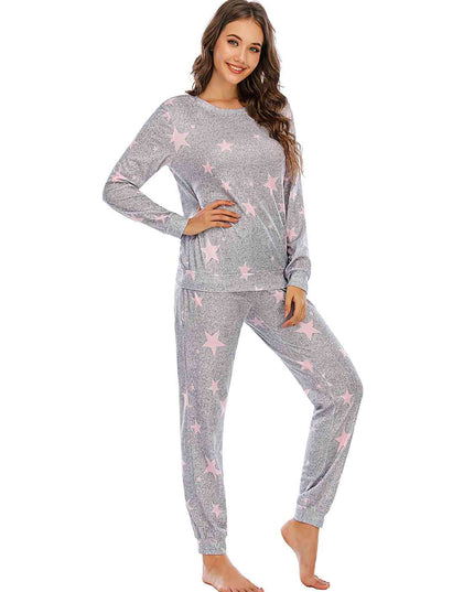 Star Top and Pants Lounge Set