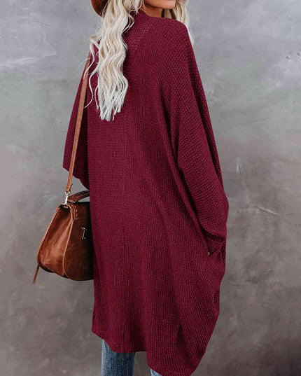 Open Front Long Sleeve Cardigan
