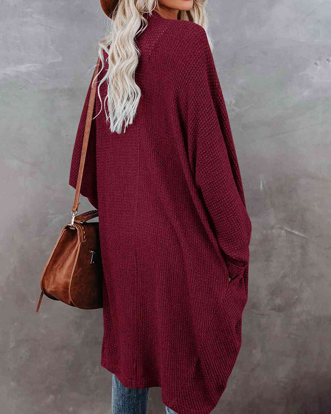 Open Front Long Sleeve Cardigan