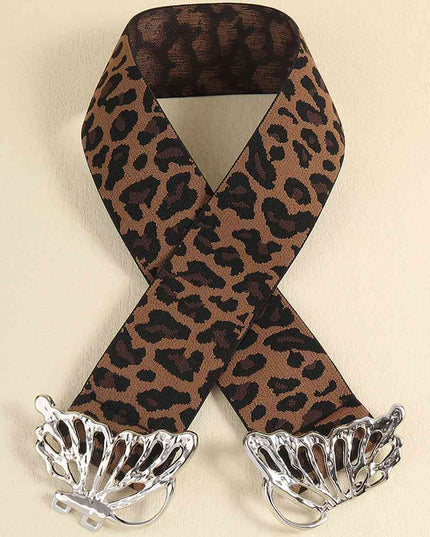 Butterfly Alloy Buckle Elastic Belt