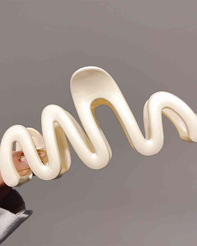 Resin Wave Hair Claw Clip