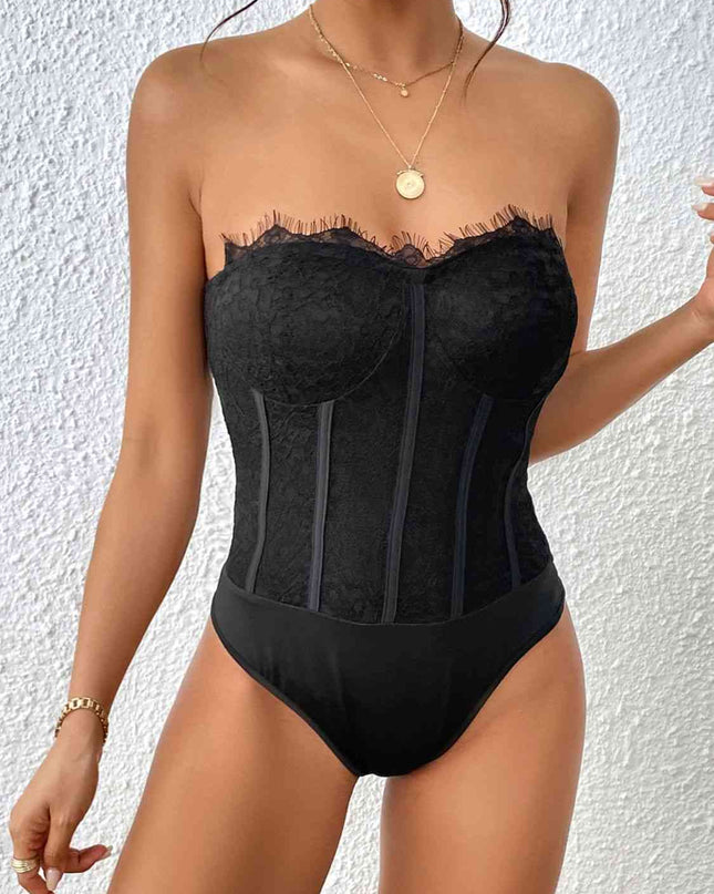 Strapless Sweetheart Neck Bodysuit