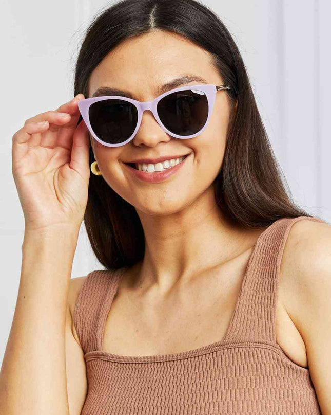 Cat-Eye Acetate Frame Sunglasses