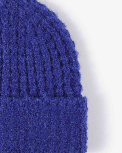 Waffle-Knit Cuff Beanie
