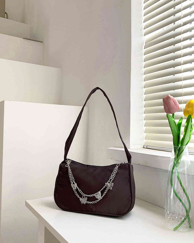 Butterfly Charm Polyester Hand Bag