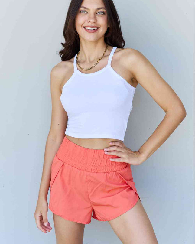 Ninexis Everyday Staple Soft Modal Short Strap Ribbed Tank Top in  Off White