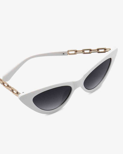 Chain Detail Cat-Eye Sunglasses