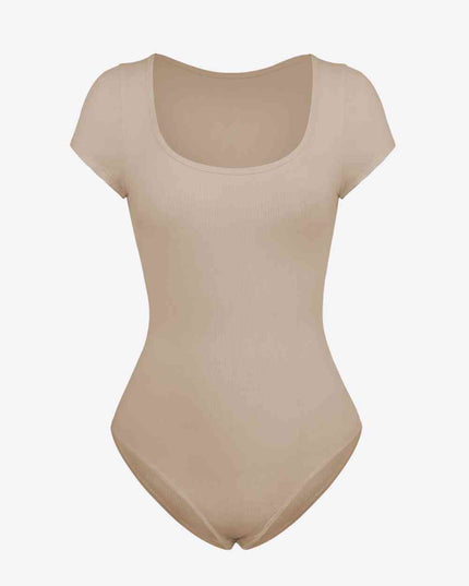 Scoop Neck Short Sleeve Bodysuit