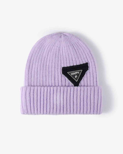 HAPPY Contrast Beanie