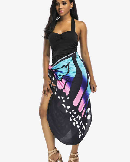 Butterfly Spaghetti Strap Cover Up