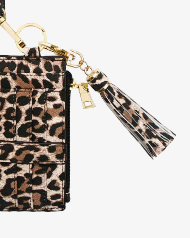 Printed Tassel Keychain with Wallet