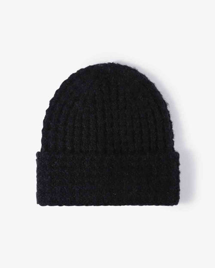 Waffle-Knit Cuff Beanie