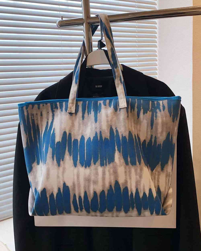 Printed PU Leather Tote Bag