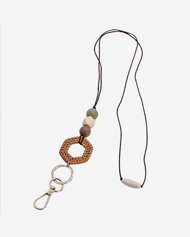 Assorted 4-Piece Silicone Bead Lanyard