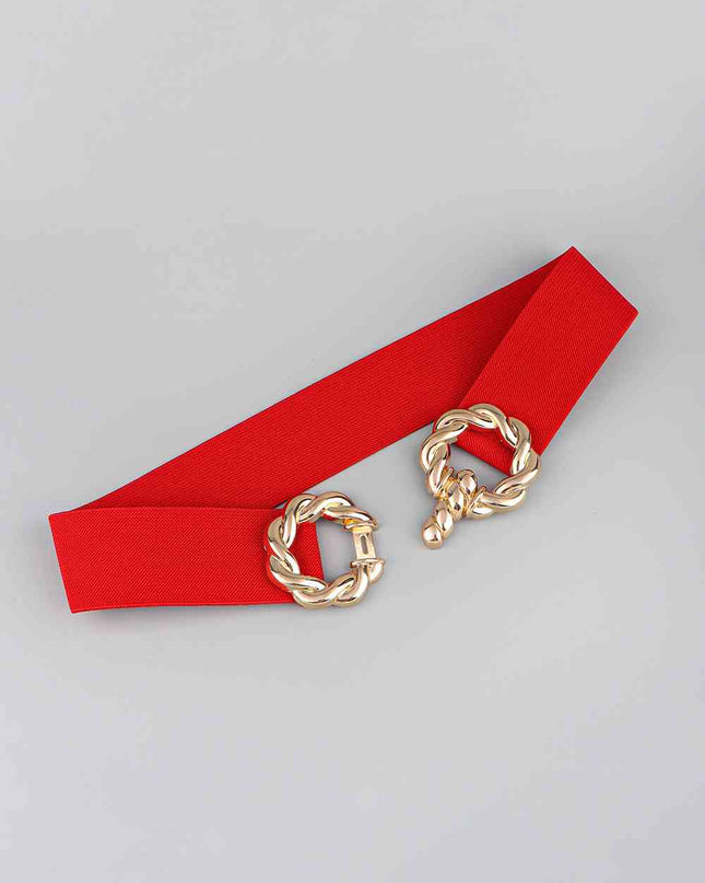 Zinc Alloy Buckle Elastic Belt