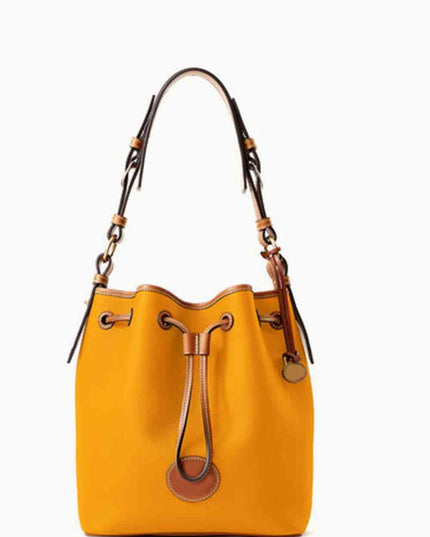 PU Drawstring Bucket Bag