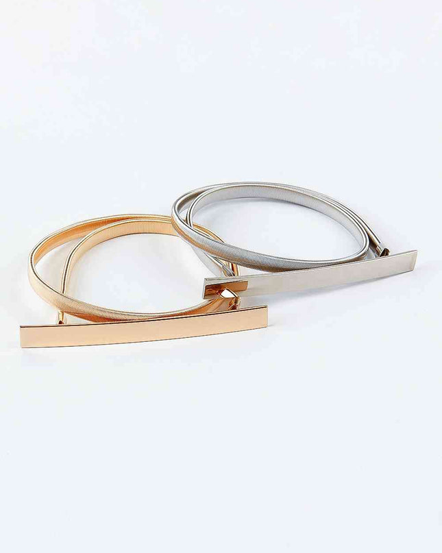 Elastic Iron Skinny Belt