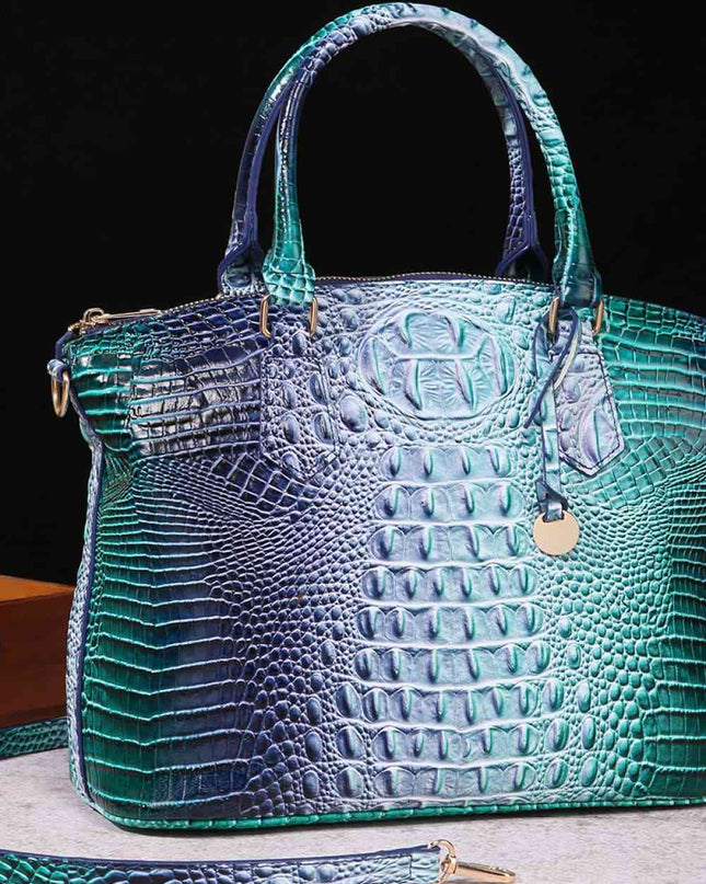 Gradient PU Leather Handbag
