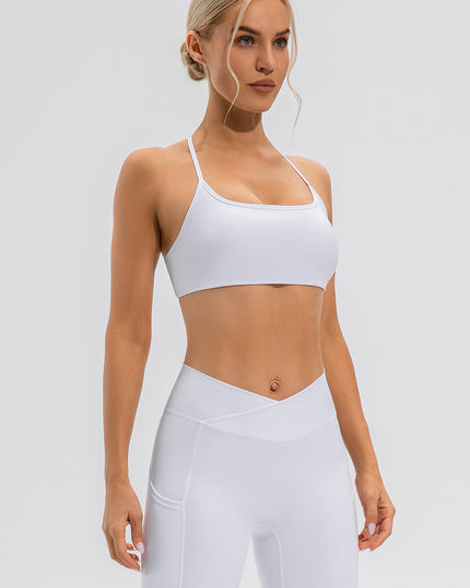 Crisscross Spaghetti Strap Active Cami
