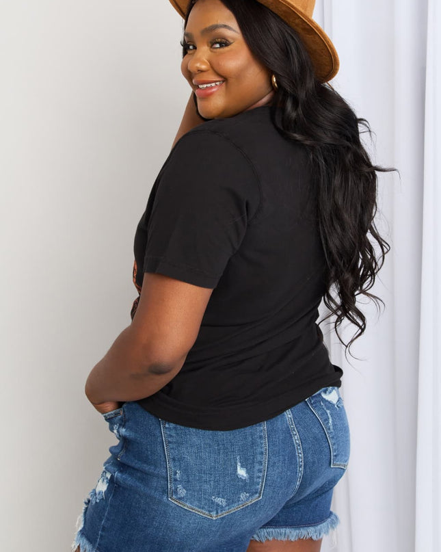 Simply Love Full Size OOPS I DON’T CARE Graphic Cotton Tee