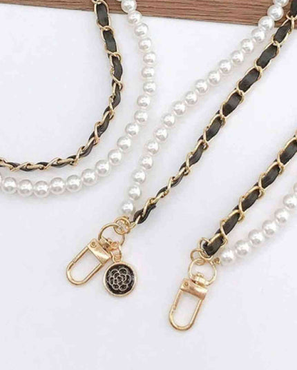 Pearl PU Crossbody Chain