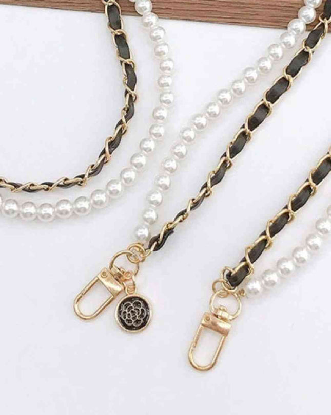 Pearl PU Crossbody Chain