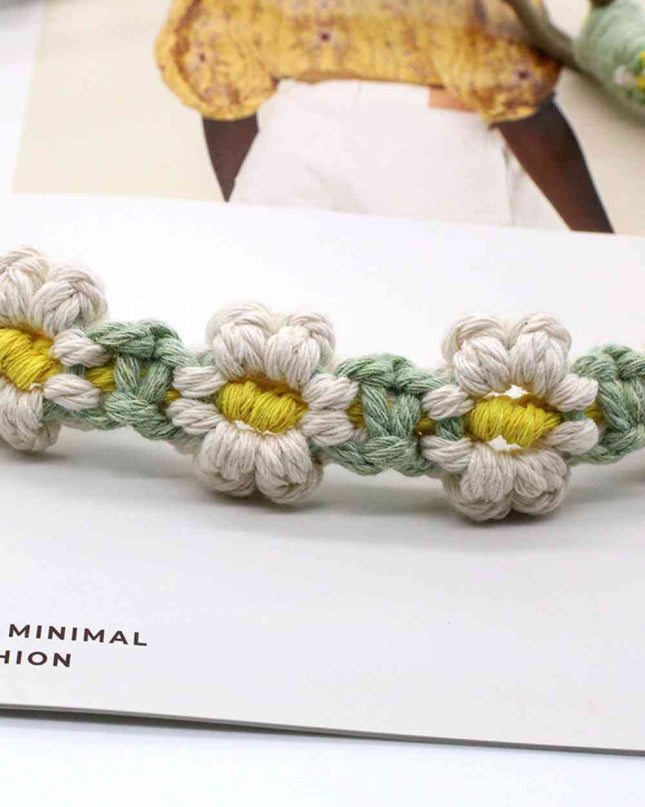 Assorted 2-Pack In My Circle Daisy Macrame Headband