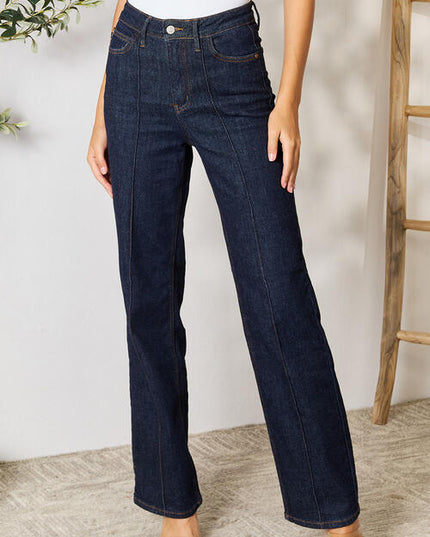 Judy Blue Full Size High Waist Wide Leg Jeans