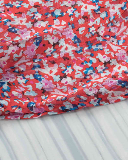 Printed V-Neck Tunic Blouse