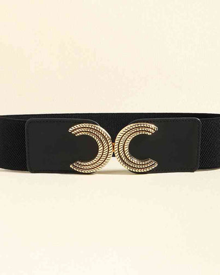 Double C Buckle Elastic Belt