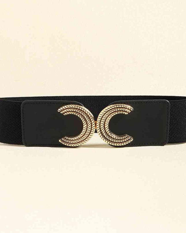 Double C Buckle Elastic Belt