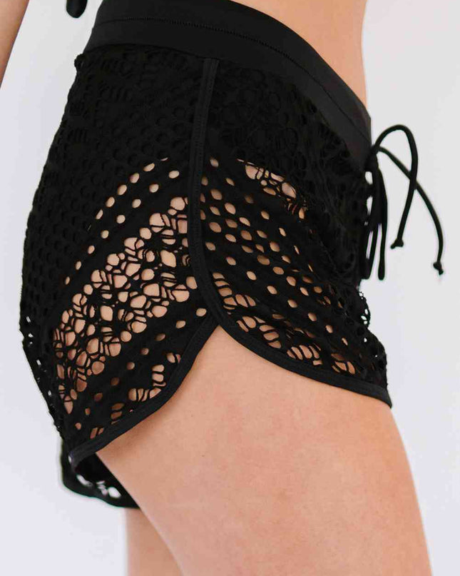 Tied Lace Swim Bottoms