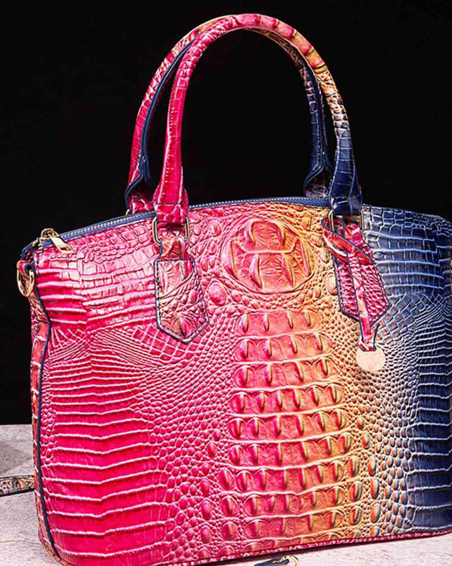 Gradient PU Leather Handbag