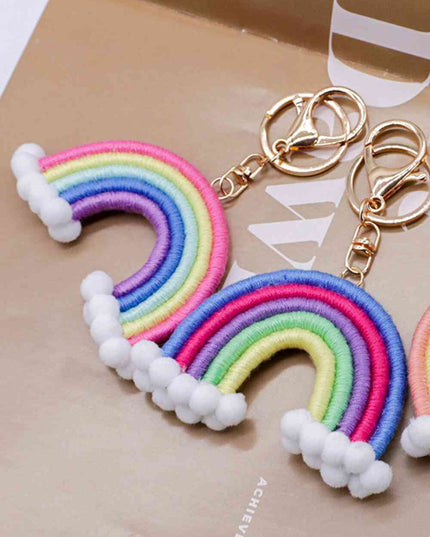 Assorted 4-Pack Hand-Woven Keychain with Clasp