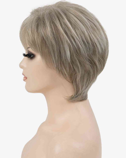 Full Machine Made Short Layered Wigs 4''