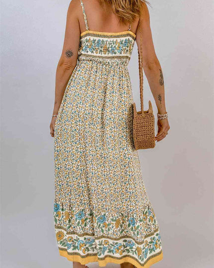 Bohemian Spaghetti Strap Maxi Dress
