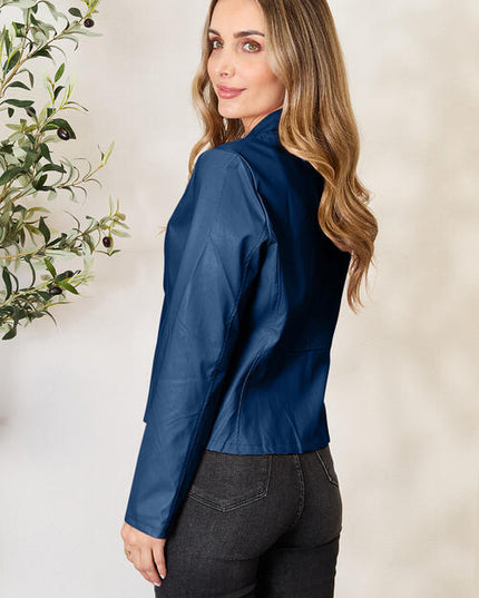 Mock Neck Zip Up Jacket