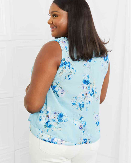 Sew In Love Off To Brunch Full Size Floral Tank Top