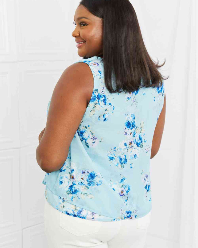 Sew In Love Off To Brunch Full Size Floral Tank Top