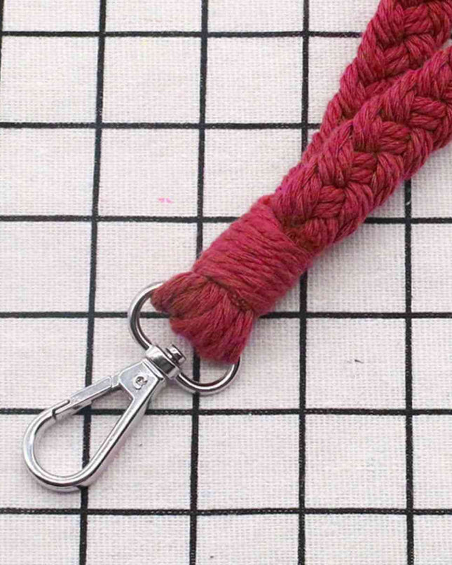 Assorted 4-Piece Macrame Keychain