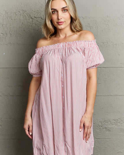 Ninexis Show Compassion Off The Shoulder Mini Dress