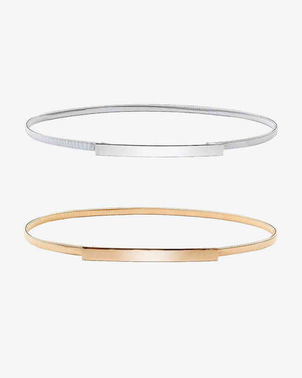 Elastic Iron Skinny Belt