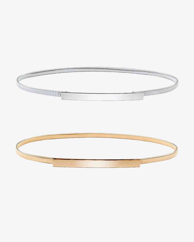 Elastic Iron Skinny Belt