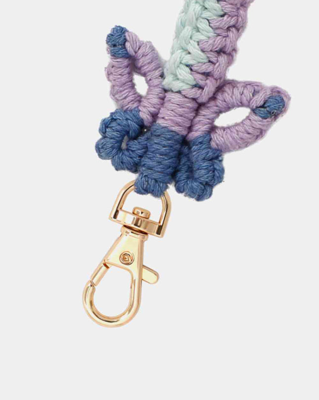Butterfly Shape Macrame Key Chain