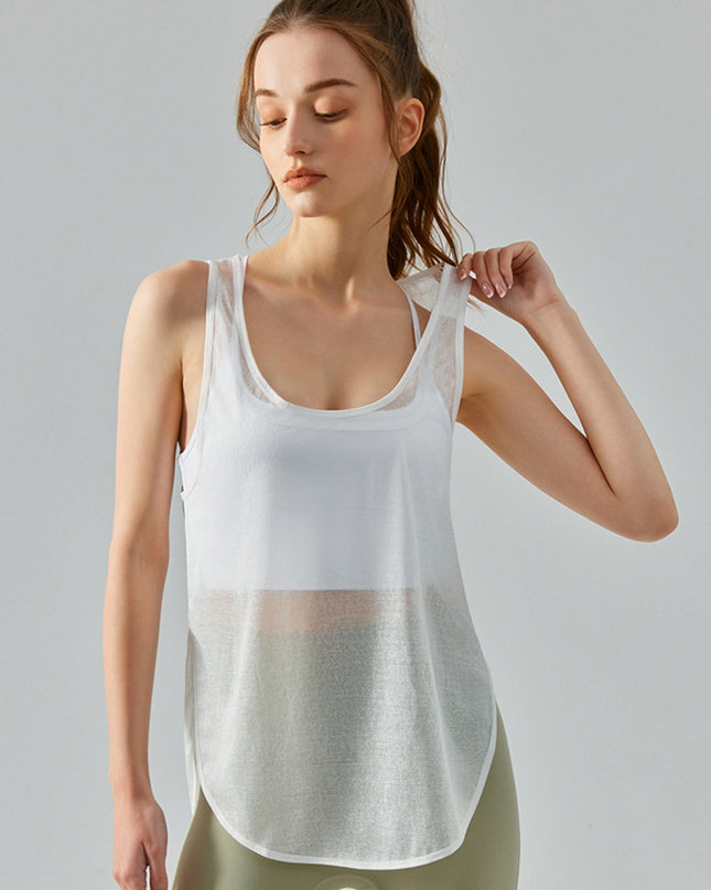 Scoop Neck Sports Tank Top