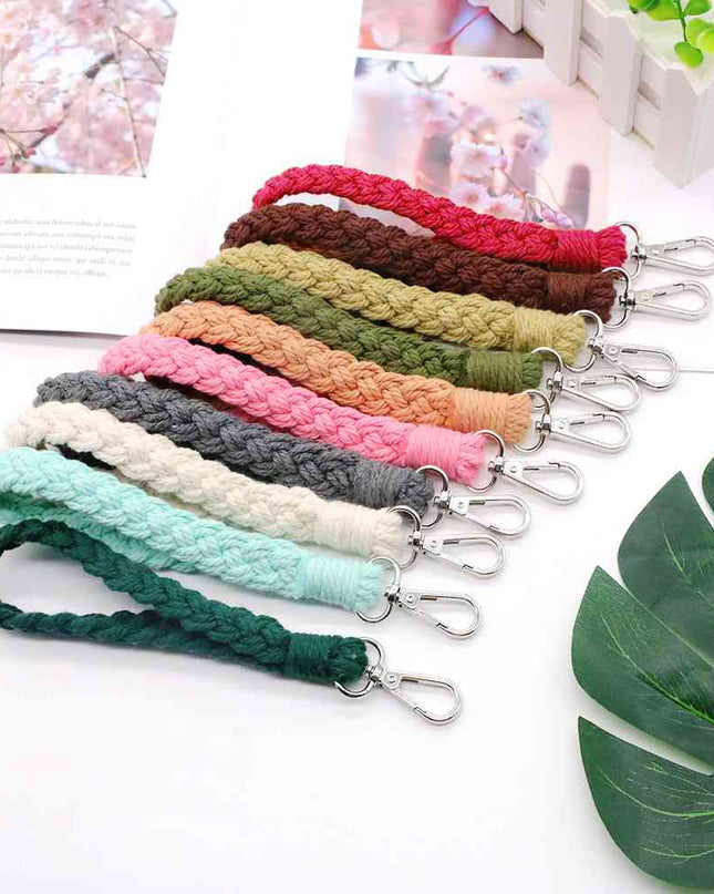 Assorted 4-Piece Macrame Keychain