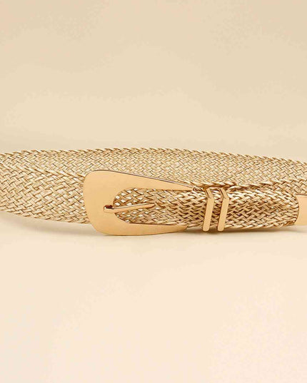 Irregular Buckle Braid Belt