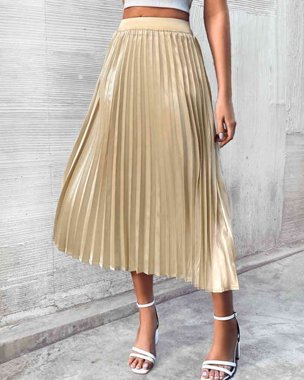 Pleated Midi Skirt